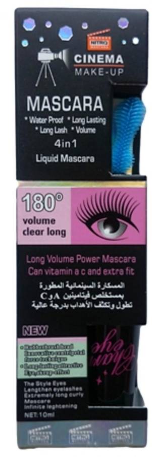 Mascara Water Proof Black - Volume Clear Long Curl
