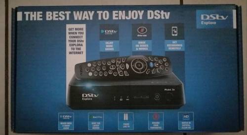 DSTV Explora 3A Brand New Stand Alone Decoder with Box, Accesories and Manuals