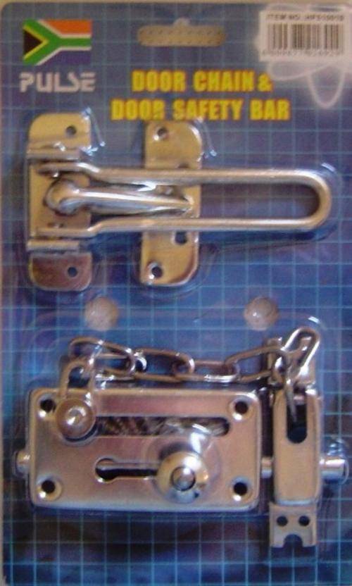 Padbolt with Chain & Safety Bar