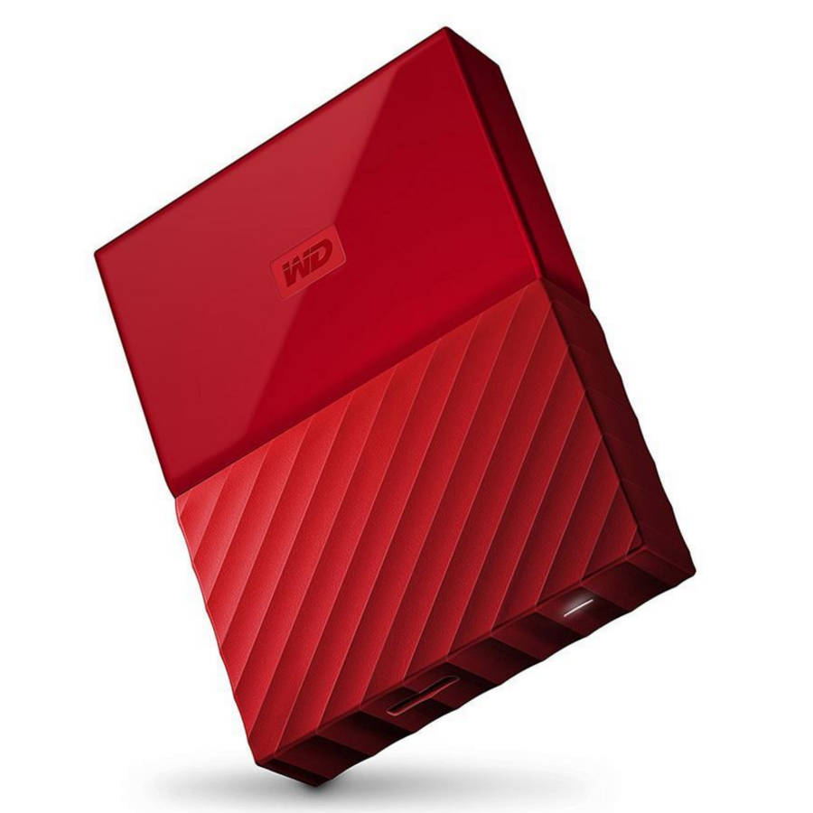 4TB Western Digitial My Passport + High Quality Orico HDD Protector Case - RED