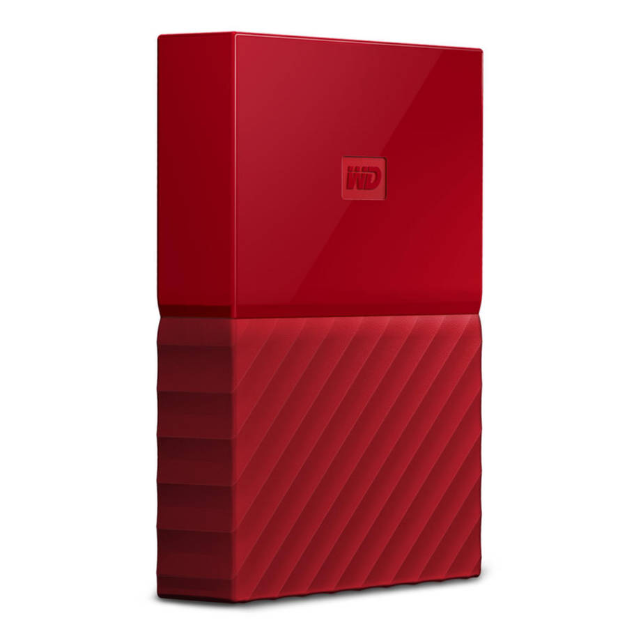 4TB Western Digitial My Passport + High Quality Orico HDD Protector Case - RED