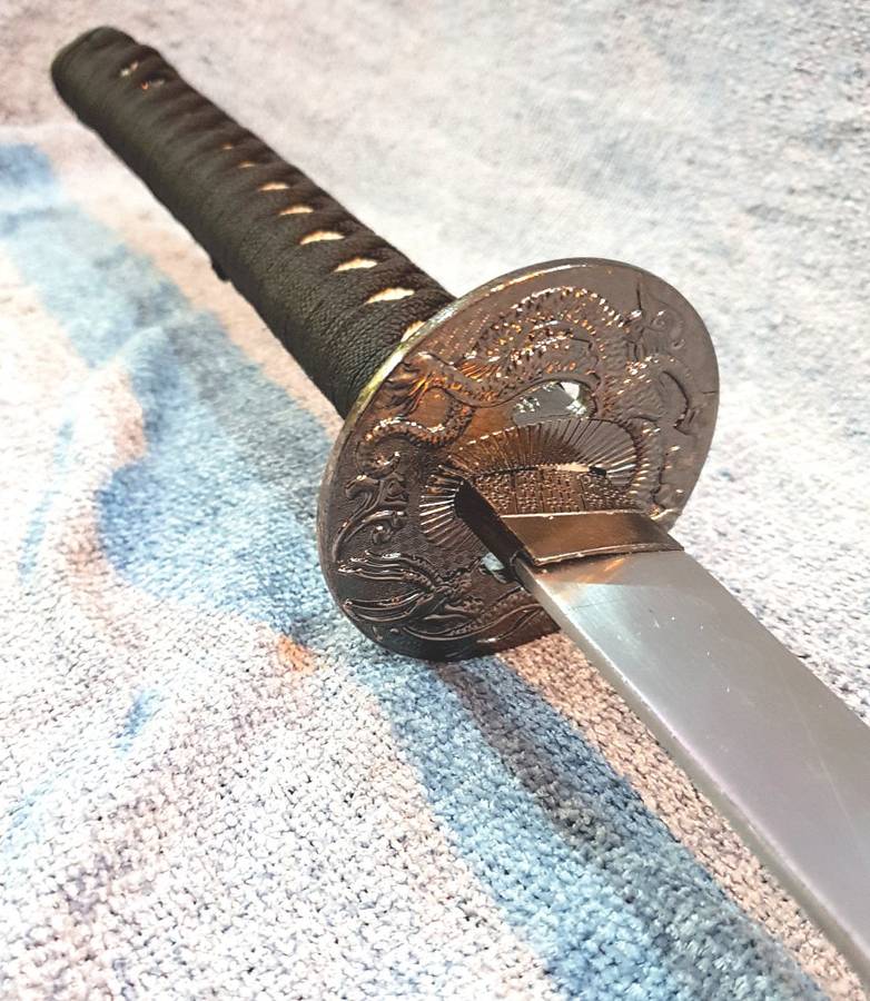 Matte Black Bushido-Code Samurai Katana - CLEARANCE