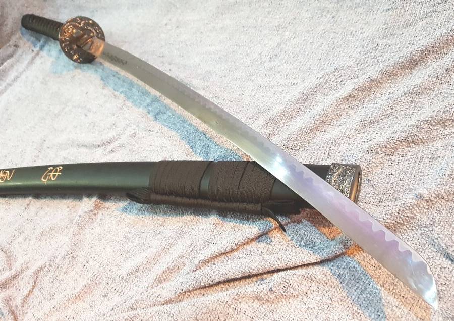 Matte Black Bushido-Code Samurai Katana - CLEARANCE