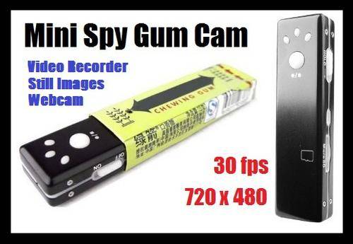 Mini Spy Camera Gum Web Cam AVR Recorder