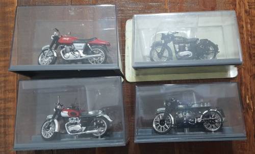 Set of Four Atlas classic Motorbike models