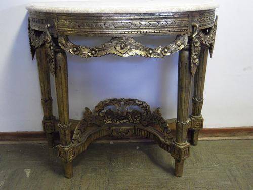 French Gold leave Console