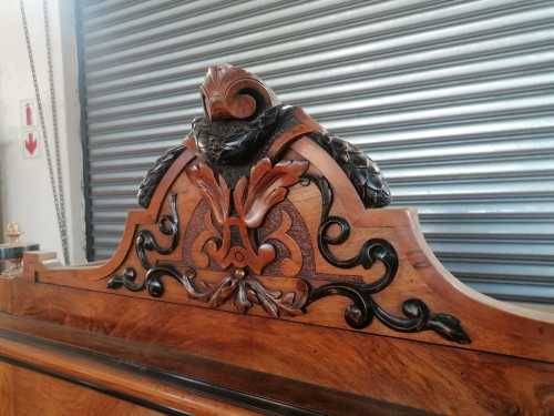 Beautiful Napoleon III Armoire in Palisander/Rosewood and Ebony