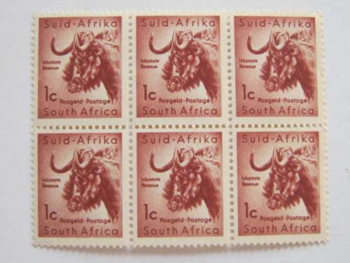 UNION - 1961 DECIMAL DEFIN ISSUE 1c - BLOCK OF 8 - MNH