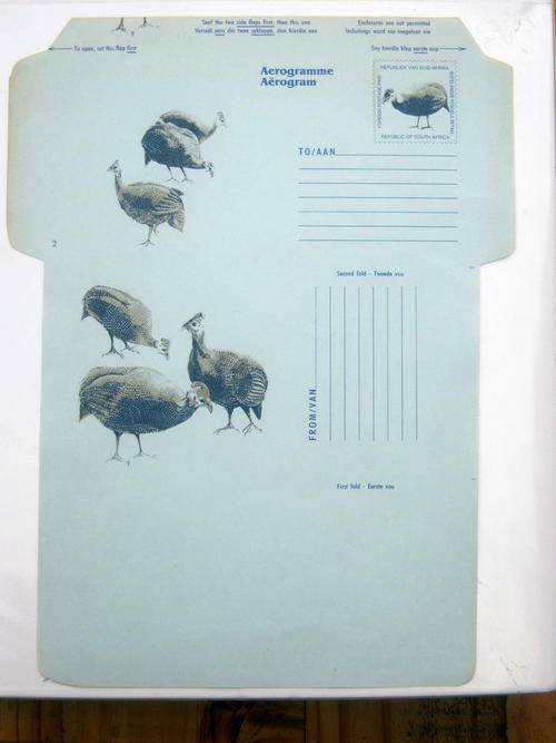 RSA - AEROGRAMME # 2 - GUINEAFOWL