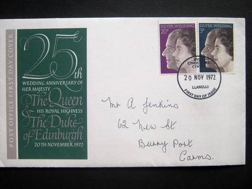 GB QEII -1972 ROYAL SILVER WEDDING - FDC