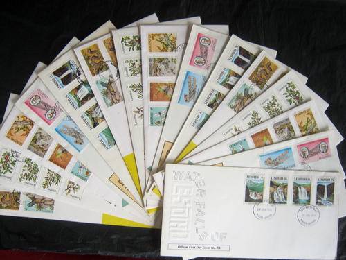 LESOTHO - SELECTION OF FDC'S
