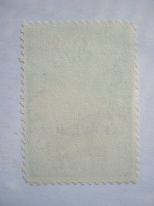 NYASALAND PROTECTORATE - 1953 DEFIN ISSUE QEII 1d BROWN & GREEN OPTD "REVENUE" - UNH