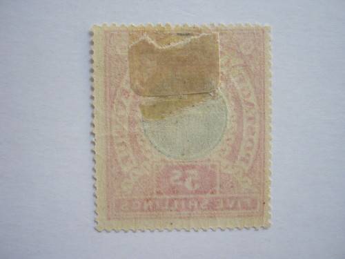 NATAL - 1902-03 5/- DULL BLUE & ROSE - MHR