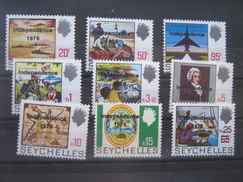 SEYCHELLES - 1976 INDEPENDENCE - FULL SET OF 9 - MNH