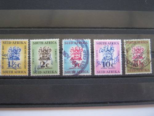 UNION - 1961-68 REVENUES - SELECTION OF 5 STAMPS - USED