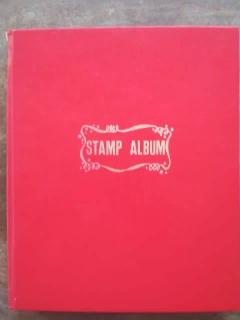 SMALL USED BUT EMPTY STAMP ALBUM - 18 PAGES - 6 STRIPS PER PAGE