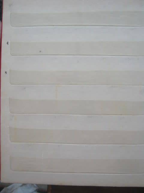 SMALL USED BUT EMPTY STAMP ALBUM - 18 PAGES - 6 STRIPS PER PAGE