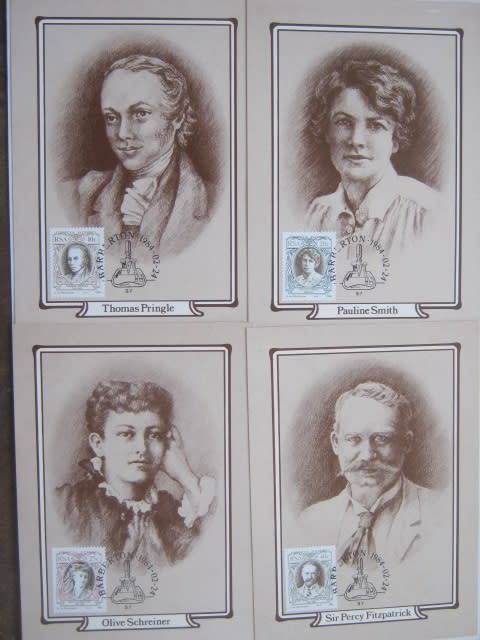 RSA - 1984 SA ENGLISH AUTHORS - FULL SET OF MAXICARDS - SEALED PACK