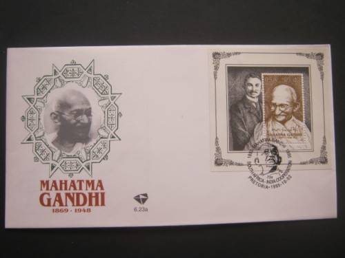 RSA - 1995 MAHATMA GANDHI COMMEMORATION - OFFICIAL FDC # 6.23a