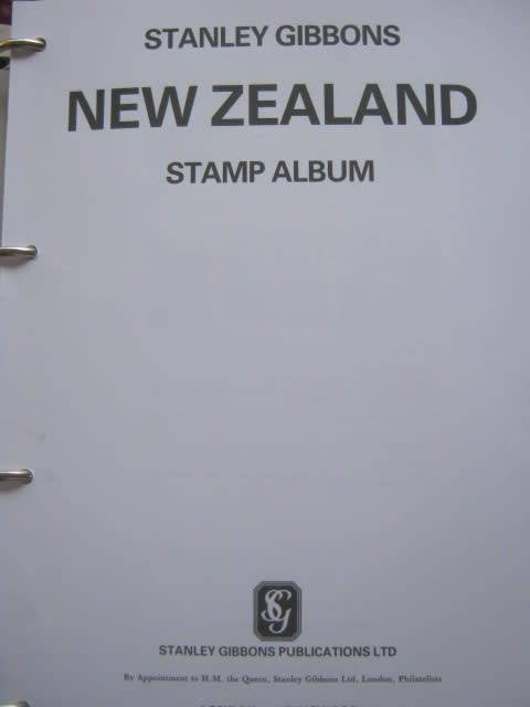 SG STAMP ALBUM - NEW ZEALAND FROM INCEPTION TO 1992 (INCL OFFICIALS ETC) - APPROX HALF FULL