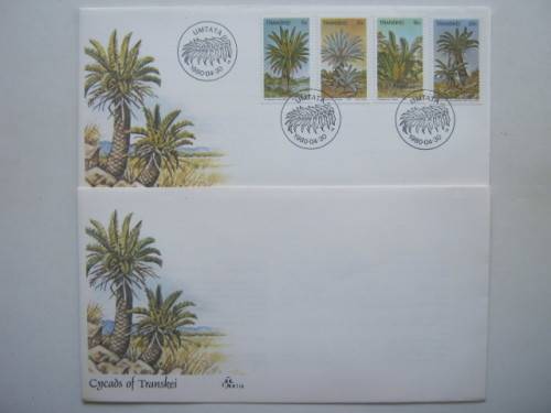 TRANSKEI - 1980 CYCADS - 2 x OFFICIAL FDC # 1.18 (ONE UNSERVICED)