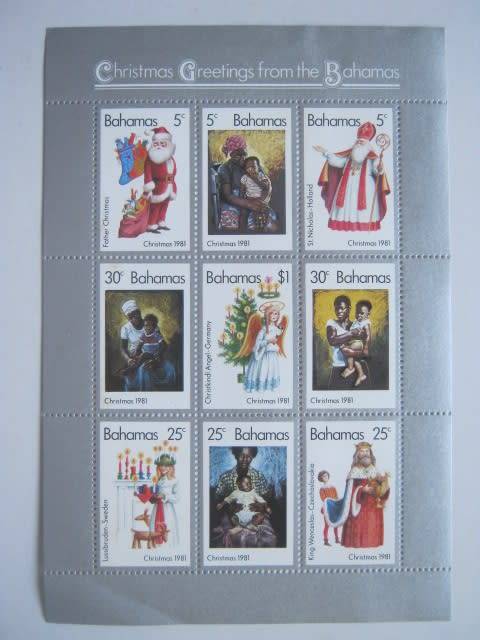 THEMATICS - Bahamas - 1981 Christmas - Sheetlet of 9 - Unused