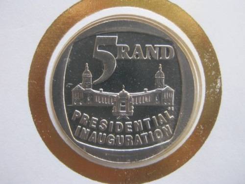 RSA - 1994 PRESIDENTIAL INAUGURATION NELSON MANDELA - FDC #6.3b and 6.3c (WITH COIN)