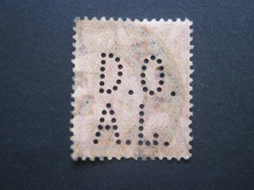 NATAL OFFICIALS - KEVII 1d CARMINE WITH PERFIN `D.O.A.L.` - SINGLE - USED