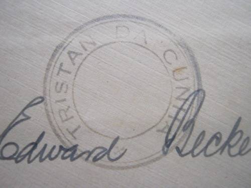 POSTAL HISTORY - TRISTAN DA CUNHA TO DURBAN VIA CAPE TOWN