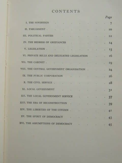 "The British System of Government" by William A. Robson - Paperback