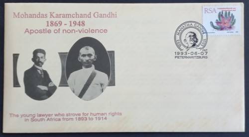 RSA - 1993 MAHATMA GANDHI - COMM COVER