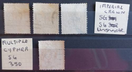 GB KGV - 1911-1912 SELECTION OF 1d REDS - USED