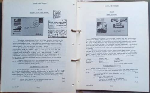 STAMPS OF THE REPUBLIC OF SOUTH AFRICA - HANDBOOK/CATALOGUE IN TWO VOLUMES - PUBLISHED 1969