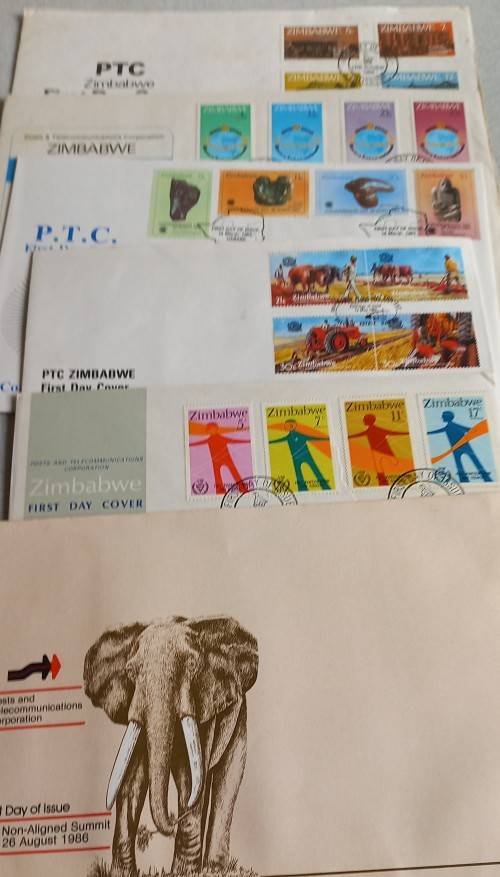 ZIMBABWE - 1980`s LARGE COLLECTION OF MORE THAN 300 FDC`s TO CLEAR - HEAPS OF DUPLICATION