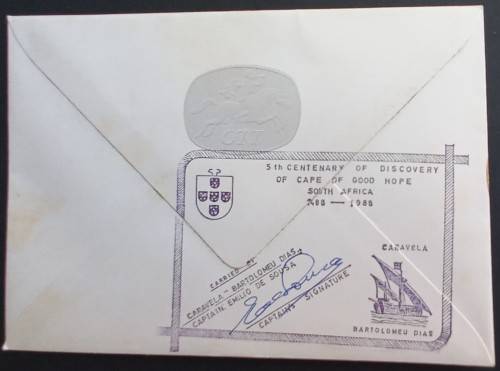 **R1 START** PORTUGAL - 1987 500th ANNIV OF DISCOVERY OF CAPE - SIGNED COVER