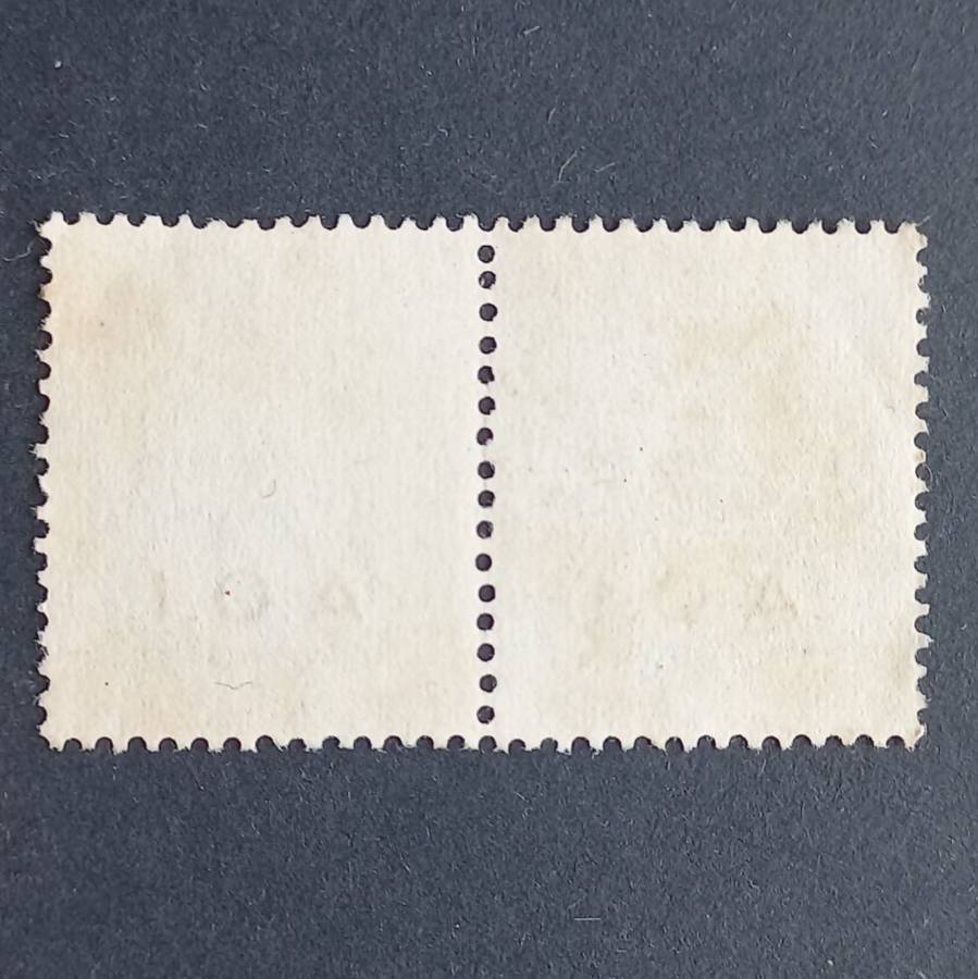 Italian East Africa c1940`s Revenue optd `A.O.I.` - 50c Blue - Pair - unused