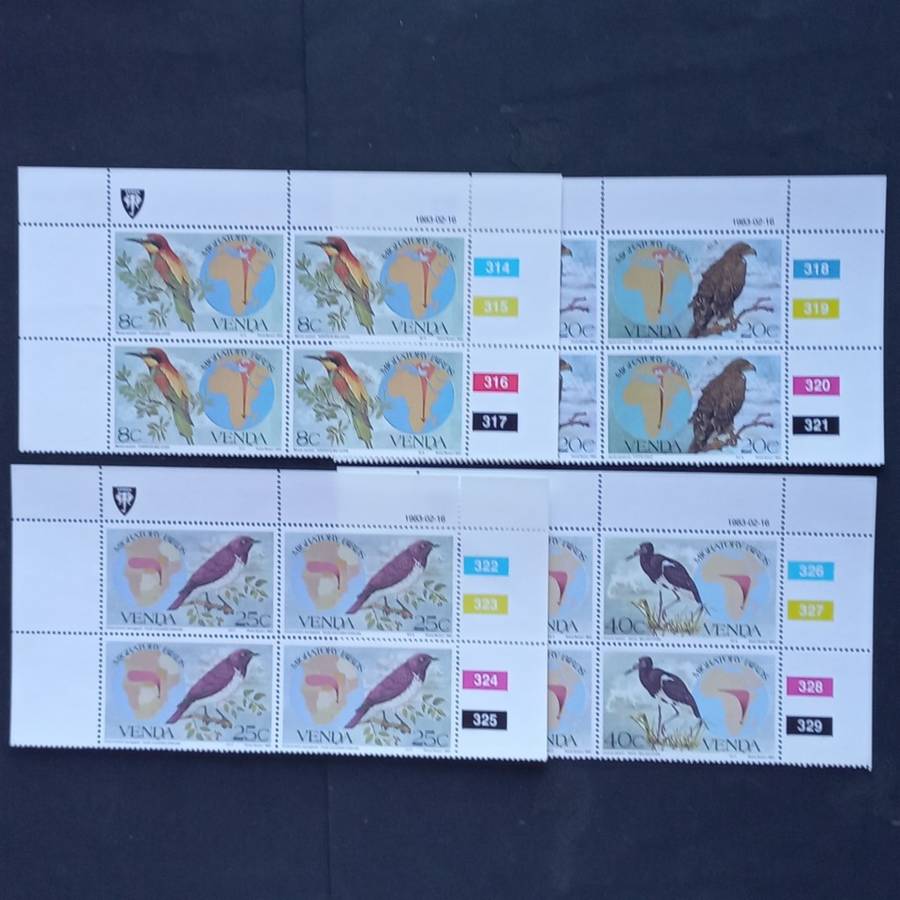 Venda - 1982 Migratory Birds - Full Set of Controls - MNH