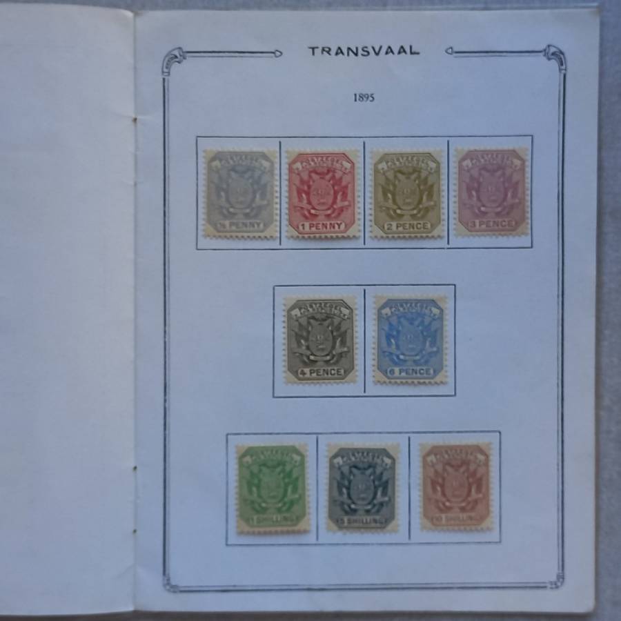 Transvaal - 1885 to 1901 in "Collection de Timbres du Transvaal" Booklet.