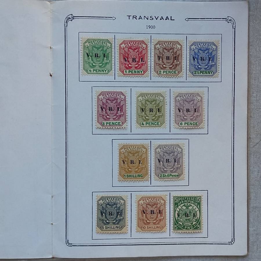 Transvaal - 1885 to 1901 in "Collection de Timbres du Transvaal" Booklet.
