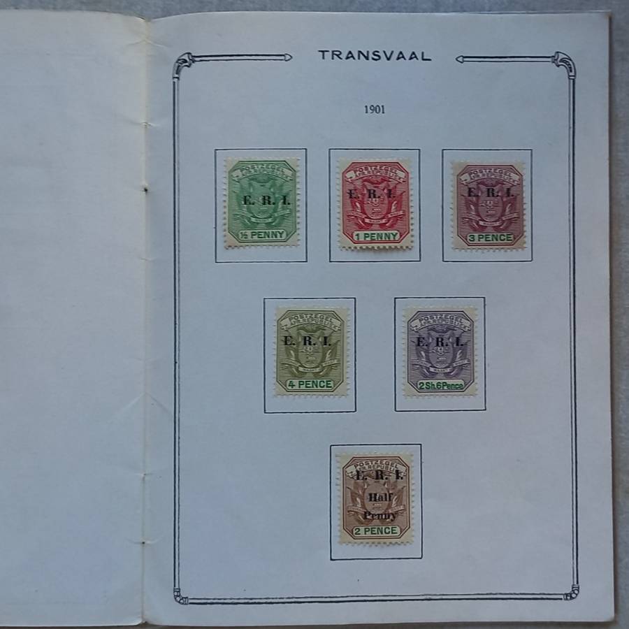 Transvaal - 1885 to 1901 in "Collection de Timbres du Transvaal" Booklet.