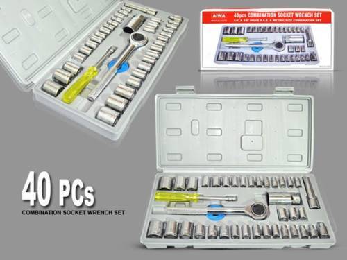 40 PIECE COMBINATION SOCKET SET