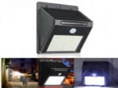 SOLAR POWER MOTION SENSOR PIR WALL LIGHT