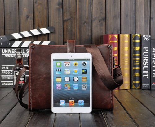 Unisex Patent Leather Messenger Bag