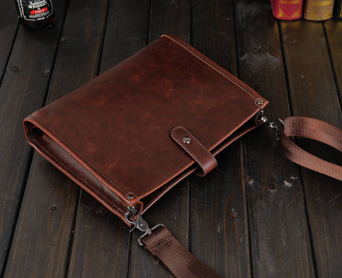 Unisex Patent Leather Messenger Bag
