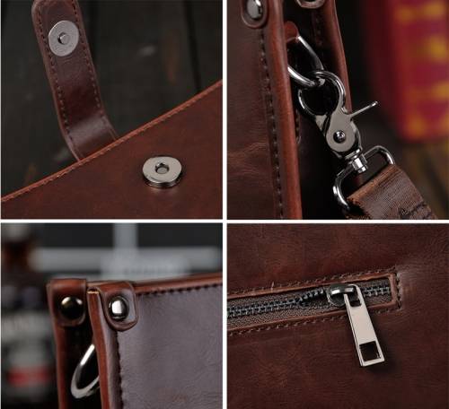 Unisex Patent Leather Messenger Bag