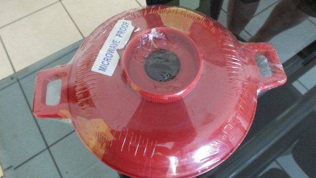 NEW!! RED MICROWAVE POT 800ML