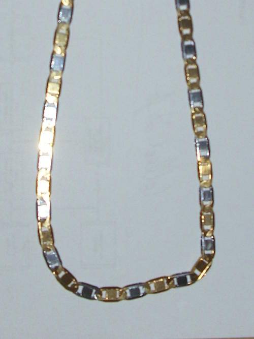 4mm GOLD FUSION 2 TONE NECKLACE CHAIN (SPECIAL SHIPPING)(LAST 2)