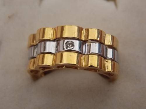 IMPORTED  DESIGNER TWO TONE GOLD FUSION 3 PIECE HIS OR HERS 8,9&10(Free import NOT FILLED OR PLATED