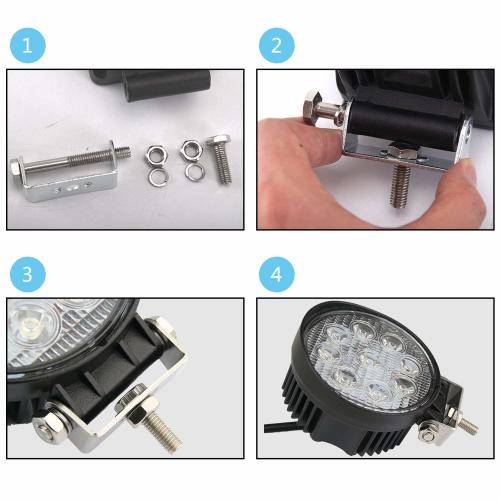 42 Watt LED Round Spot Light - Brackets Included!