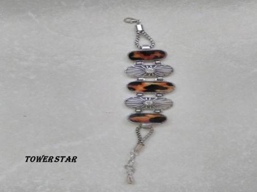 Tibetan silver Bracelet WITH STUNNING cz diamonds and GEMSTONES